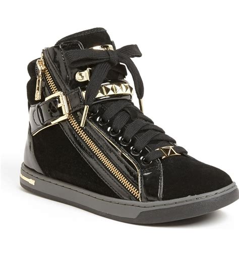 michael kors glam studded high top sneakers|Michael Kors white sneakers sale.